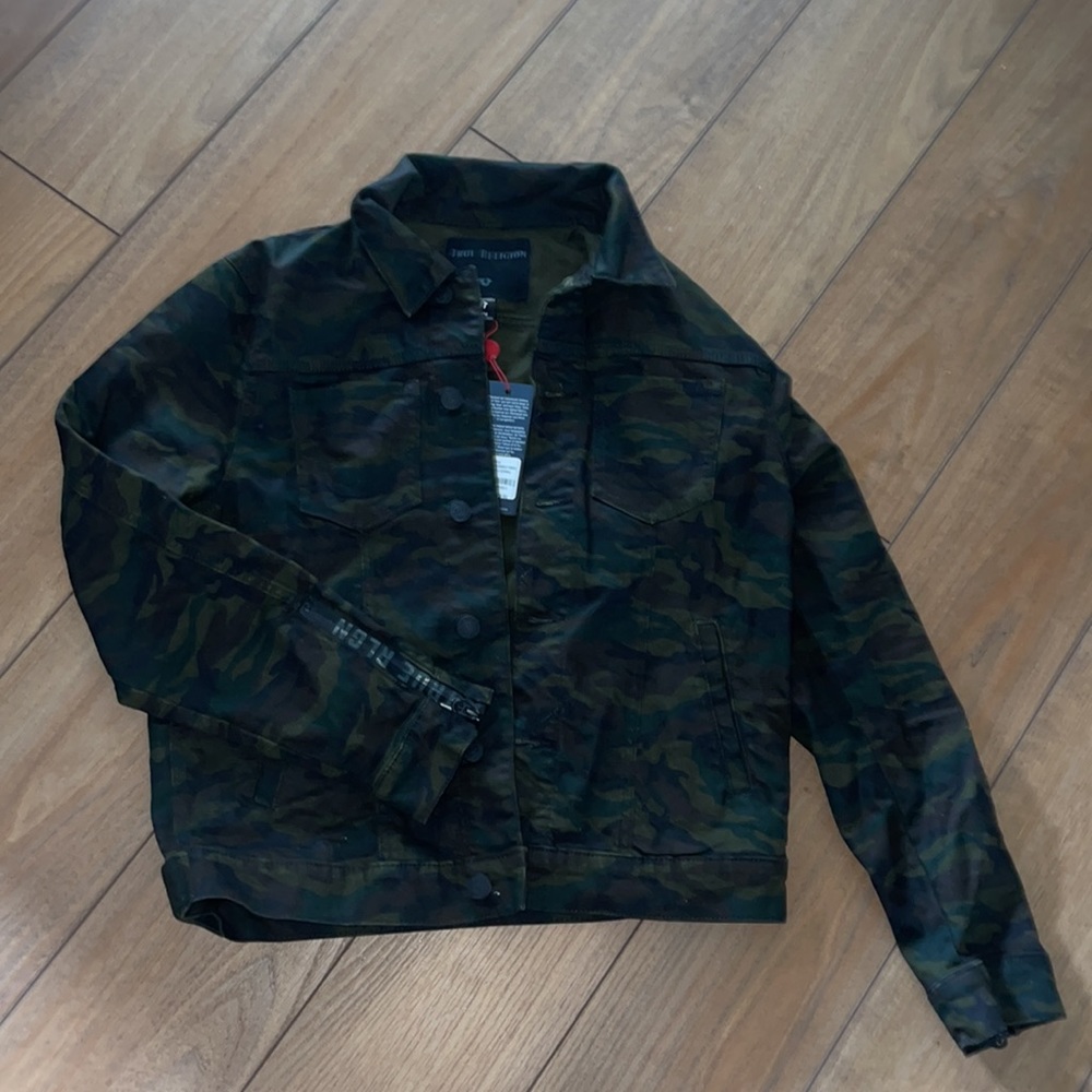 True religion camo jacket
